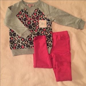 Juicy Couture Girls Crewneck/Leggings Matching Set